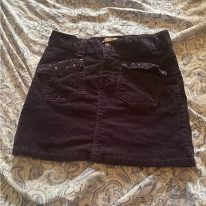 Tangerine purple  Mini Cargo Skirt Casual